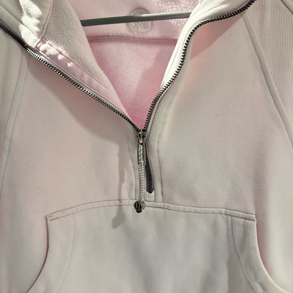 Lululemon Light Pink Half-Zip Hoodie - Picture 1 of 3